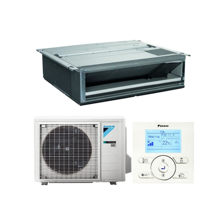 Climatisation gainable Daikin ADEA71A avec groupe extérieur ARXM71R